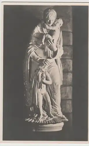 (80450) Foto AK Meißen, Kriegergedächtniskirche, Skulptur, ab 1920er