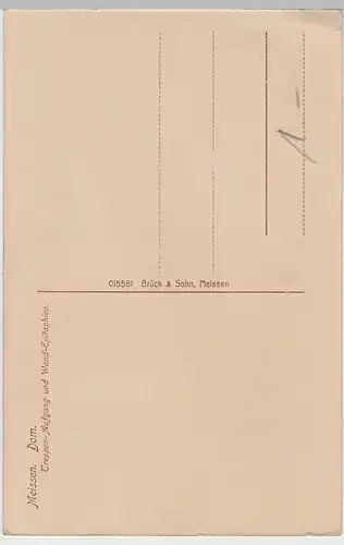 (80451) AK Meißen, Dom, Treppenaufgang, Epitaphien, vor 1945