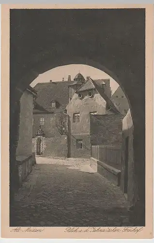 (76916) AK Meißen, Blick auf den Jahna'schen Freihof, vor 1945