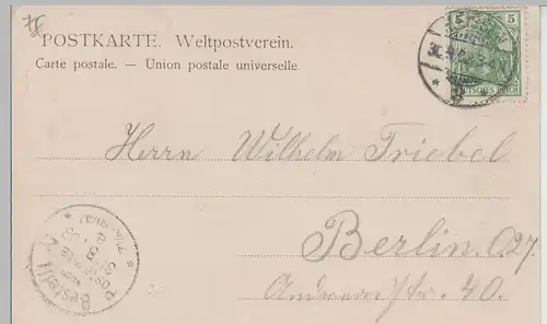 (76301) AK Meißen, Albrechtsburg, Dom ohne Doppeltürme 1903