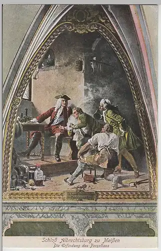 (69263) AK Meißen, Albrechtsburg, Die Erfindung d. Porzellans, vor 1945