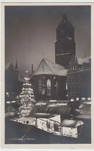 (34696) Foto AK Meißen, Christmarkt, 1929