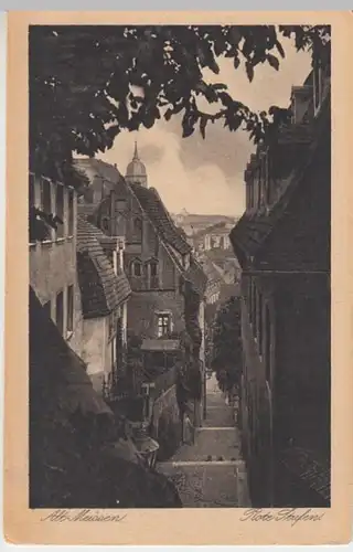 (16542) AK Meißen, Alt-Meißen, Rote Stufen, vor 1945