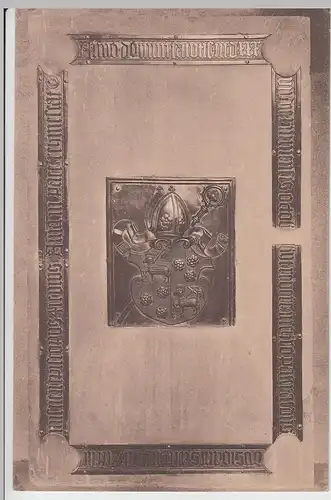 (110386) AK Meißen, Grabplatte d. Bischof v. Schleinitz im Dom, 1921
