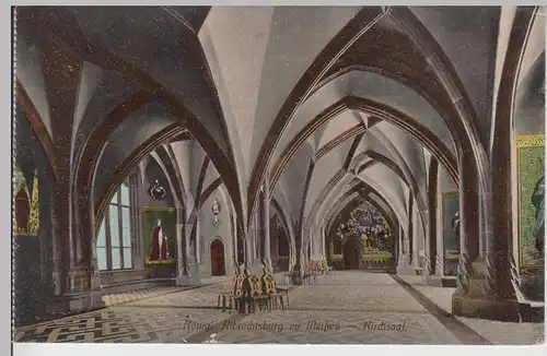 (104551) AK Meißen, Albrechtsburg, Kirchsaal, a. Kartenheft v. 1945