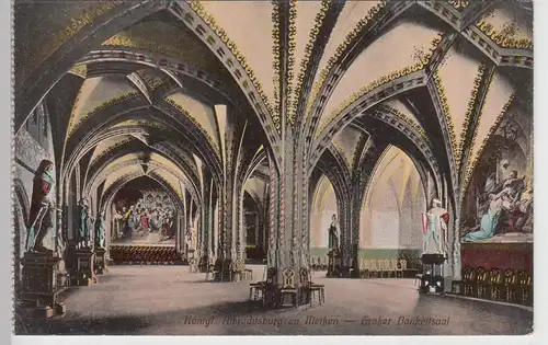 (104547) AK Meißen, Albrechtsburg, Gr. Bankettsaal, a. Kartenheft v. 1945