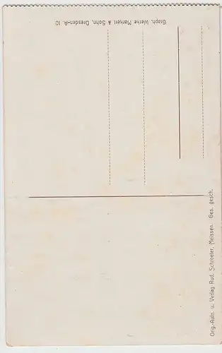 (103764) AK Meißen, Albrechtsburg, Erfindung des Porzellans, aus Kartenheft, vor