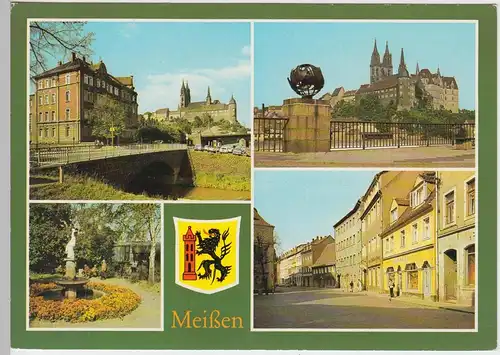 (102071) AK Meißen, Mehrbildkarte 1985
