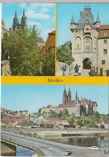 (102065) AK Meißen, Mehrbildkarte 1976