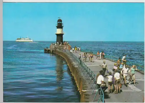(99636) AK Warnemünde, An der Mole 1975