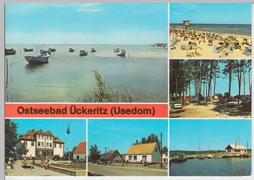 (99571) AK Ückeritz, Mehrbildkarte, 1979