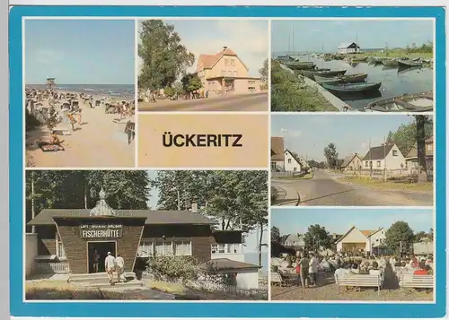 (99570) AK Ückeritz, Mehrbildkarte, 1988