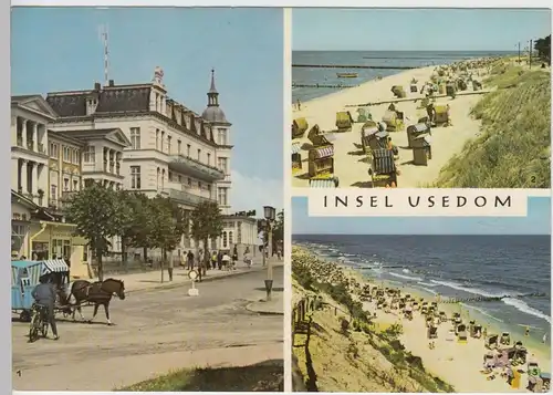 (99564) AK Insel Usedom, Mehrbildkarte, 1971