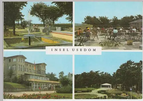 (99563) AK Insel Usedom, Mehrbildkarte, 1975