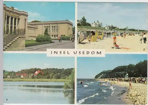 (99562) AK Insel Usedom, Mehrbildkarte, 1971