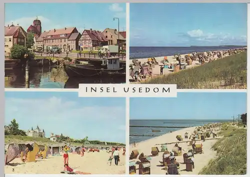 (99561) AK Insel Usedom, Mehrbildkarte, 1971