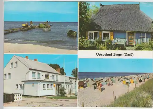 (99516) AK Ostseebad Zingst, Mehrbildkarte, 1975