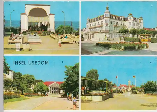 (99436) AK Insel Usedom, Mehrbildkarte, 1971