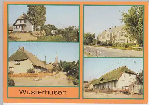 (99417) AK Wusterhusen, Mehrbildkarte, 1990