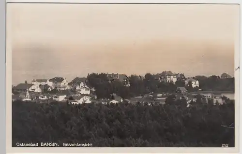 (96788) Foto AK Ostseebad Bansin, Panorama 1928-34