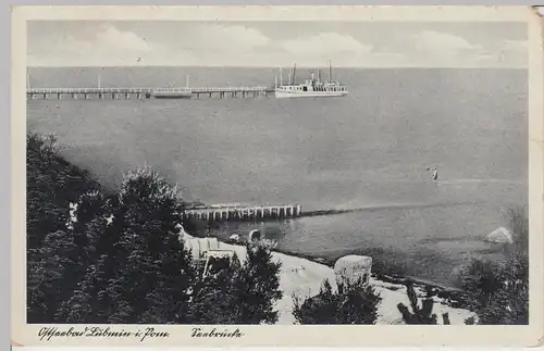 (96781) AK Ostseebad Lubmin, Seebrücke 1937