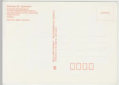 (96227) AK Dümmer, Mehrbildkarte, 1988