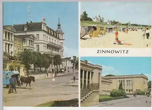 (93032) AK Ostseebad Zinnowitz, Karl Marx Straße, Kulturhaus 1971