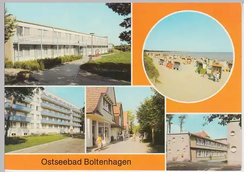 (92173) AK Ostseebad Boltenhagen, Mehrbildkarte, 1983