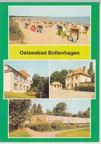 (92168) AK Ostseebad Boltenhagen, Mehrbildkarte, 1988