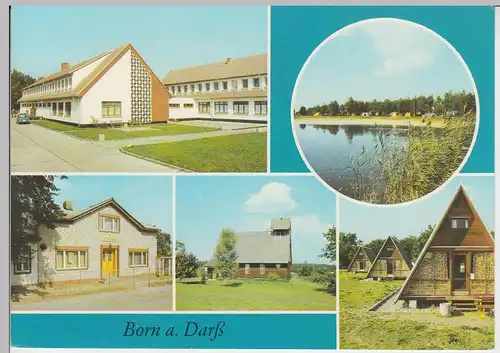 (92161) AK Born a. Darß, Mehrbildkarte, 1988