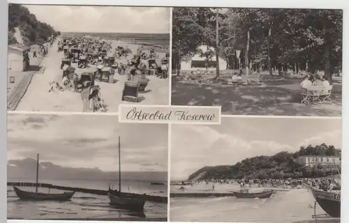 (91092) Foto AK Ostseebad Koserow, Usedom, Mehrbildkarte 1961