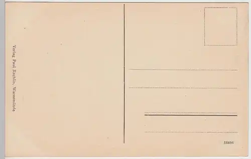 (88611) AK Warnemünde, Promenade, vor 1945