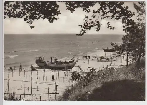 (87171) Foto AK Ückeritz, Blick zum Strand 1970