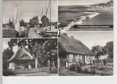 (86965) Foto AK Gruß vom Darß und Fischland, Mehrbildkarte 1985