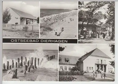 (86962) Foto AK Ostseebad Dierhagen, Mehrbildkarte 1983