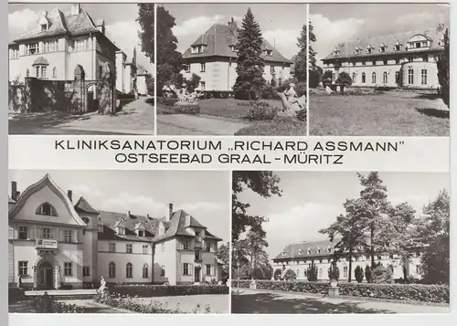 (86865) Foto AK Graal-Müritz, Kliniksanatorium -Richard Assmann- 1982