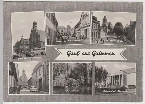 (86859) Foto AK Grimmen, Mehrbildkarte 1965