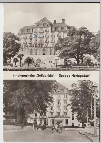 (86842) Foto AK Ostseebad Heringsdorf, Erholungsheim Solidarität 1972