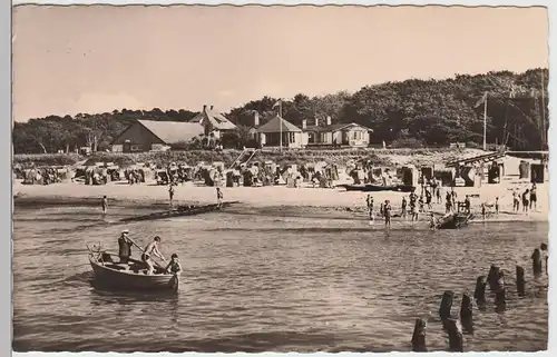 (86437) Foto AK Ostseebad Graal Müritz, Strand 1960