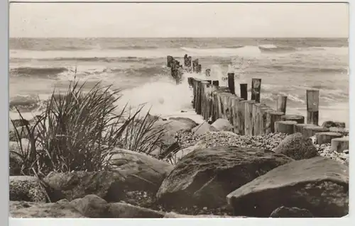 (79137) Foto AK Ostseebad Heiligendamm, an der Buhne 1958