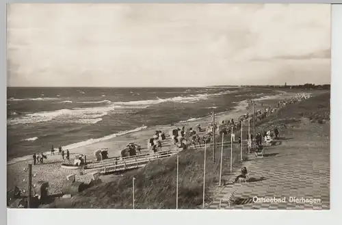 (76241) Foto AK Ostseebad Dierhagen, Strand 1971