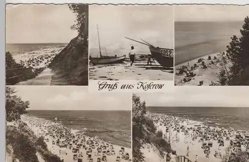 (73459) Foto AK Ostseebad Koserow, Usedom, Mehrbild 1959