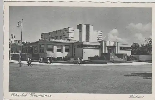 (70680) AK Ostseebad Warnemünde, Kurhaus, 1933-45