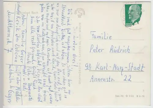 (7053) Foto AK Rerik, Strand 1970