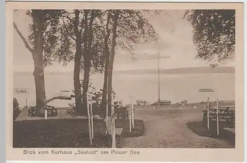 (64848) AK Plauer See, Blick vom Kurhaus Seelust, vor 1945