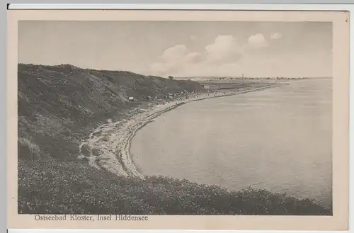 (64746) AK Ostseebad Kloster, Hiddensee, Strandpanorama, vor 1945