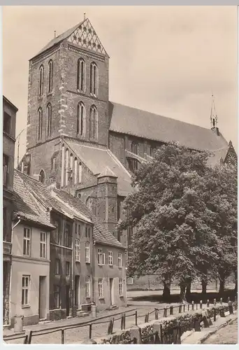 (60851) Foto AK Wismar, Pfarrkirche St. Nikolai 1980