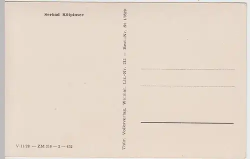 (52527) AK Kölpinsee, Loddin, Usedom, Steilufer, nach 1945