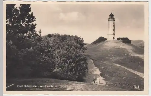 (49419) Foto AK Insel Hiddensee, Am Leuchtturm, 1933-45