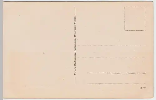 (47211) AK Wismar, Fürstenhof, Portal, Mehrbild, vor 1945